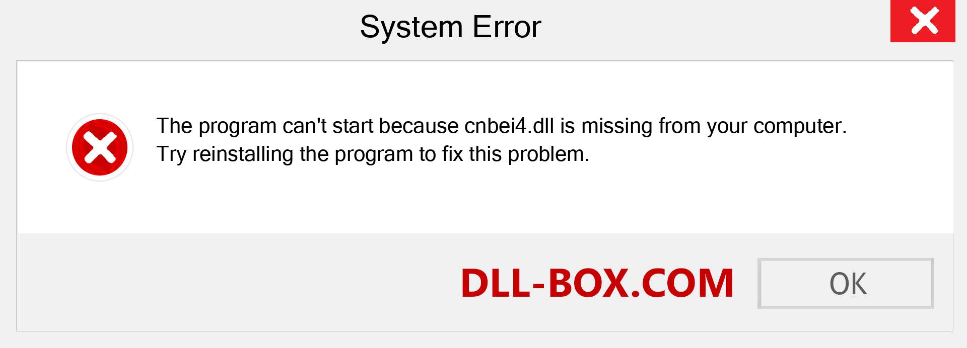  cnbei4.dll file is missing?. Download for Windows 7, 8, 10 - Fix  cnbei4 dll Missing Error on Windows, photos, images