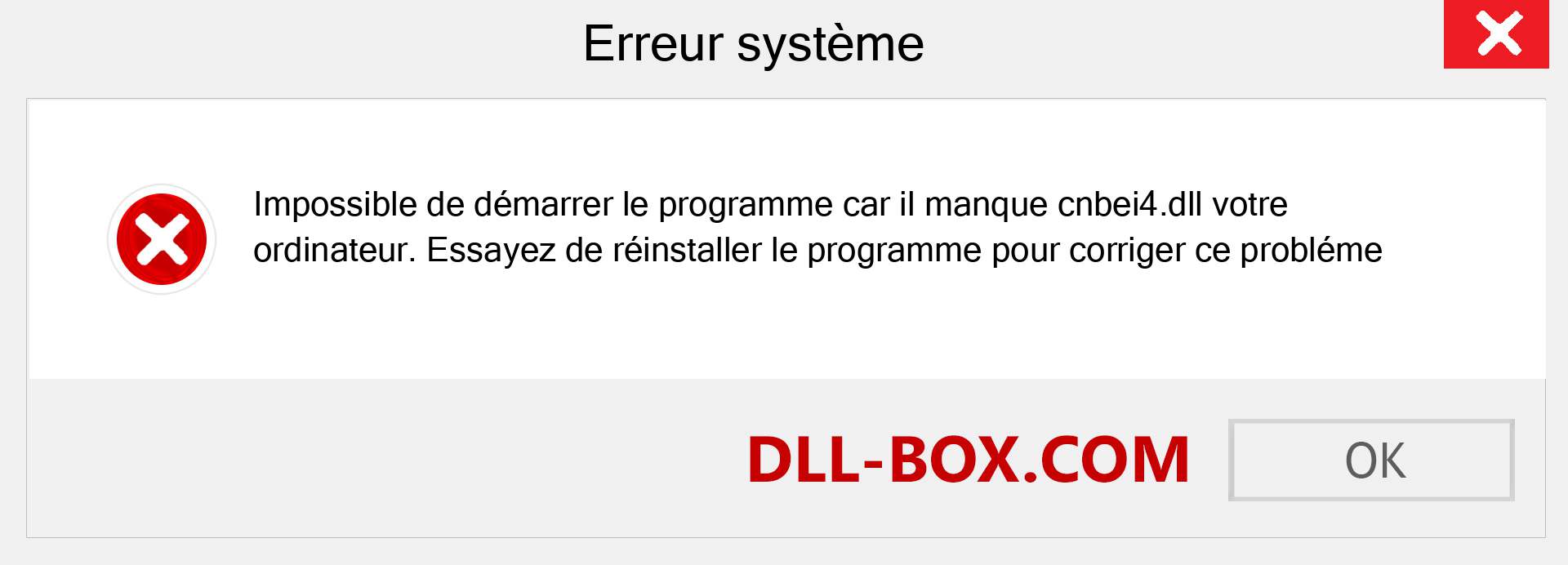 Le fichier cnbei4.dll est manquant ?. Télécharger pour Windows 7, 8, 10 - Correction de l'erreur manquante cnbei4 dll sur Windows, photos, images